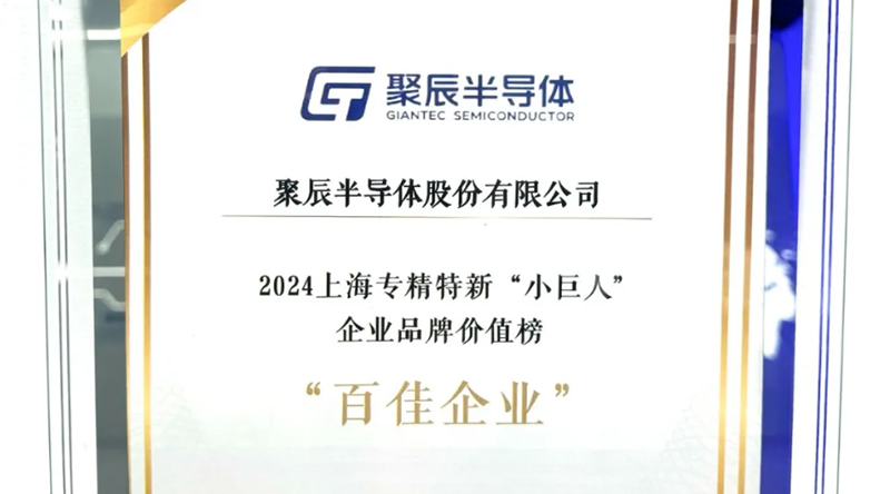 聚辰半導(dǎo)體入選2024上海專精特新“小巨人”企業(yè)品牌價值榜